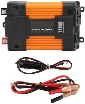 300W Modified Sine Inverter Vehicle Solar Inverter with LED Battery Display Screen Dual USB Ports, 300 Watt Power Inverter, Car Inverter with LCD Display, for RV,Truck (DC12V 300W Modified Sine Inverter Vehicle Solar Inverter with LED Battery Display Screen Dual USB Ports, 300 Watt Power Inverter, Car Inverter with LCD Display, for RV,Truck (DC12V