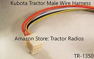 Kubota Tractor Radio Wire Harness Male RTV 9 Pin RTV-1100 RTX-1100C Harness B2650 RTX 1100 Kubota Tractor Radio Wire Harness Male RTV 9 Pin RTV-1100 RTX-1100C Harness B2650 RTX 1100