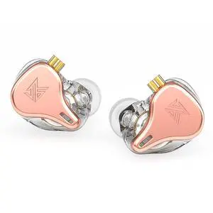 KZ x HBB DQ6S in-Ear Monitors Made for Music Lovers Wired Headset/Headphones Detachable Earphone HiFi Noise-canceling Earbuds (Rose Gold(Without mic)) KZ x HBB DQ6S in-Ear Monitors Made for Music Lovers Wired Headset/Headphones Detachable Earphone HiFi Noise-canceling Earbuds (Rose Gold(Without mic))