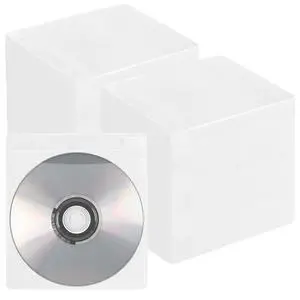 LOYORTY 500PCS Double Sided CD Sleeves, Plastic DVD Sleeves, Refill Disc Sleeves Case for CD and DVD Storage Binders LOYORTY 500PCS Double Sided CD Sleeves, Plastic DVD Sleeves, Refill Disc Sleeves Case for CD and DVD Storage Binders