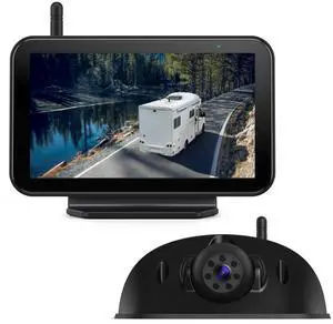 eRapta RV Backup Camera Wireless System for Furrion with 5-Inch Monitor 1080P, 1 Rear Camera, Wide-View, Video Recording, IR Night Vision, IP69 Waterproof, Plug and Play for Camper -AY5 eRapta RV Backup Camera Wireless System for Furrion with 5-Inch Monitor 1080P, 1 Rear Camera, Wide-View, Video Recording, IR Night Vision, IP69 Waterproof, Plug and Play for Camper -AY5