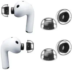 Crystal for AirPods Pro 3 Ear Tips Replacement, AirPods Pro Ear Tips with Secure Fit, Anti-Slip Grip, Noise Isolation, Premium Silicone, AirPod Pro 3 Accessories (2 Pair, M) Crystal for AirPods Pro 3 Ear Tips Replacement, AirPods Pro Ear Tips with Secure Fit, Anti-Slip Grip, Noise Isolation, Premium Silicone, AirPod Pro 3 Accessories (2 Pair, M)