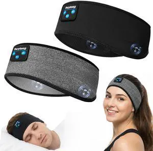Perytong 2 Pack Sleep Headphones Bluetooth 5.4 Headband, Sleeping Headphones Music Headband for Men Women Side Sleepers, Sweat Resistant Sport Headband for Workout Yoga Running Sleeping Perytong 2 Pack Sleep Headphones Bluetooth 5.4 Headband, Sleeping Headphones Music Headband for Men Women Side Sleepers, Sweat Resistant Sport Headband for Workout Yoga Running Sleeping