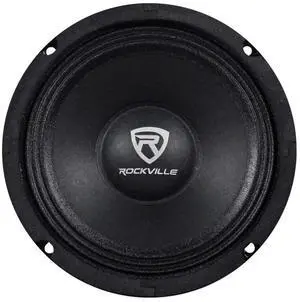 Rockville RM68PRO Midrange Car Speaker, 6.5, 200W, 8 Ohm, Mid-Bass, Open Basket, Kevlar Cone, CEA Compliant, 90oz Magnet, Perfect for Car Audio Rockville RM68PRO Midrange Car Speaker, 6.5, 200W, 8 Ohm, Mid-Bass, Open Basket, Kevlar Cone, CEA Compliant, 90oz Magnet, Perfect for Car Audio