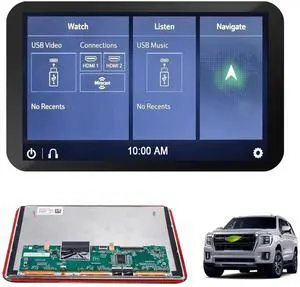 Yitrust 85100044 12.6 Inch LCD Rear Seat Entertainment Touch Screen Display for 2021-2023 Chevy Suburban GMC Yukon XL Cadillac Escalade 2021-2024 Headrest TV Replacement Yitrust 85100044 12.6 Inch LCD Rear Seat Entertainment Touch Screen Display for 2021-2023 Chevy Suburban GMC Yukon XL Cadillac Escalade 2021-2024 Headrest TV Replacement