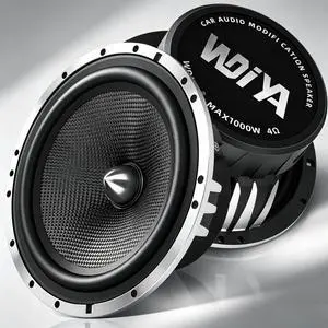 WDiYA Upgrade 6.5" Car Speakers 1000W Peak Power - High-Performance Carbon Fiber Cone Woofers, Bullet Head Design for Clear Bass & Stereo Sound, Door Audio System (2 Speakers) WDiYA Upgrade 6.5" Car Speakers 1000W Peak Power - High-Performance Carbon Fiber Cone Woofers, Bullet Head Design for Clear Bass & Stereo Sound, Door Audio System (2 Speakers)