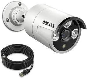 OOSSXX (5.0MP POE Extend Camera with 60 feet Cable Microphone Inside Outdoor/Indoor Video Surveillance Security Waterproof Wired POE Camera, Just Extend POE Kits, 1-Pack OOSSXX (5.0MP POE Extend Camera with 60 feet Cable Microphone Inside Outdoor/Indoor Video Surveillance Security Waterproof Wired POE Camera, Just Extend POE Kits, 1-Pack