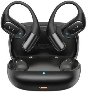 iWALK Open-Ear Headphones, True Wireless Headphones Bluetooth 5.4 Light Earbuds, Ultra Comfort Earhooks, 35H Playtimes, Clear Calls, Air Conduction Stereo Sound with 15mm Drivers for Workouts ( iWALK Open-Ear Headphones, True Wireless Headphones Bluetooth 5.4 Light Earbuds, Ultra Comfort Earhooks, 35H Playtimes, Clear Calls, Air Conduction Stereo Sound with 15mm Drivers for Workouts (