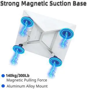 WEWOGA Magnetic Mount Bracket Curved Compatible for Starlink Mini,Portable Aluminum Alloy Holder for RV, Car Roof, Metal Surfaces 66mm Strong Suction Cup, High-Speed Stability, Universal Fit for Dish WEWOGA Magnetic Mount Bracket Curved Compatible for Starlink Mini,Portable Aluminum Alloy Holder for RV, Car Roof, Metal Surfaces 66mm Strong Suction Cup, High-Speed Stability, Universal Fit for Dish