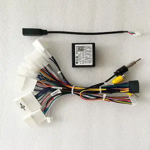 Fits for Toyota Camry RAV4 Prado Corolla Land Cruiser Highlander Reiz Prius Sienna with Backup Rearview Reverse Camera Car Radio Wiring Harness Adapter Fits for Toyota Camry RAV4 Prado Corolla Land Cruiser Highlander Reiz Prius Sienna with Backup Rearview Reverse Camera Car Radio Wiring Harness Adapter