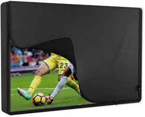 iBirdie Outdoor TV Cover 36 to 39 inch Waterproof, Cover Size 37''W x 23''H, Weatherproof, with Zipper for Outside Flat Screen 36 to 39 inch TV, Black, 600D Thick Fabric Protector iBirdie Outdoor TV Cover 36 to 39 inch Waterproof, Cover Size 37''W x 23''H, Weatherproof, with Zipper for Outside Flat Screen 36 to 39 inch TV, Black, 600D Thick Fabric Protector