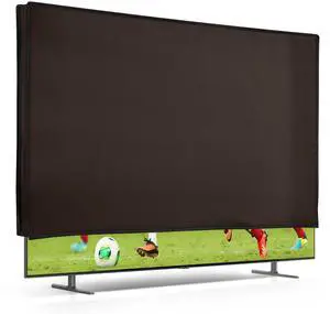 kwmobile Indoor 49-50" TV Cover Television Dust Cover Screen Protector TV Screen Dust Protection Synthetic Fabric Chocolate kwmobile Indoor 49-50" TV Cover Television Dust Cover Screen Protector TV Screen Dust Protection Synthetic Fabric Chocolate