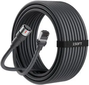 EAZUSE Starlink Performance Gen 3 Cable 150FT/46M Waterproof Starlink Cable for Performance Gen 3 Dish and Adavanced Power Supply EAZUSE Starlink Performance Gen 3 Cable 150FT/46M Waterproof Starlink Cable for Performance Gen 3 Dish and Adavanced Power Supply