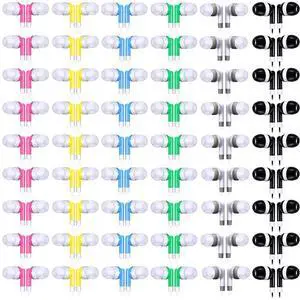 Konohan 60 Pack Wired Earbuds Bulk 6 Colors Classroom Headphones with 3.5mm Jack Individually Bagged in-Ear Earphones for Classroom, School (Pink, Yellow, Blue, Green, Gray, Black,Retro) Konohan 60 Pack Wired Earbuds Bulk 6 Colors Classroom Headphones with 3.5mm Jack Individually Bagged in-Ear Earphones for Classroom, School (Pink, Yellow, Blue, Green, Gray, Black,Retro)