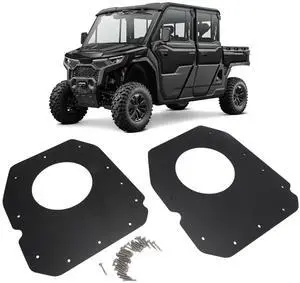 motoparty Front Door Speaker Mount Plates for CF Moto U10 PRO, 6.5 Inch Speaker Adapter Panels Left and Right with Mounting Hardware,Set of 2 motoparty Front Door Speaker Mount Plates for CF Moto U10 PRO, 6.5 Inch Speaker Adapter Panels Left and Right with Mounting Hardware,Set of 2