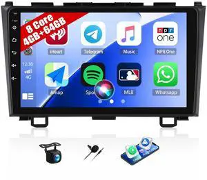 8 Core, 4G+64G Android 15 Car Stereo for Honda CRV 2007-2011 Wireless Apple Carplay Android Auto 9" 1280 * 720 IPS Touchscreen Car Radio 32 EQ DSP Bluetooth 5.0 59 UI FM/RDS GPS WiFi SWC+Backup 8 Core, 4G+64G Android 15 Car Stereo for Honda CRV 2007-2011 Wireless Apple Carplay Android Auto 9" 1280 * 720 IPS Touchscreen Car Radio 32 EQ DSP Bluetooth 5.0 59 UI FM/RDS GPS WiFi SWC+Backup