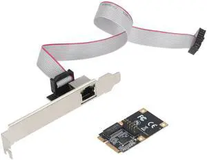 2.5G Ethernet Card, Mini PCI-E Network Adapter with Realtek RTL8125B, 10/100/1000/2500Mbps RJ45 LAN Controller, Support Windows/Linux for Desktop PC NAS 2.5G Ethernet Card, Mini PCI-E Network Adapter with Realtek RTL8125B, 10/100/1000/2500Mbps RJ45 LAN Controller, Support Windows/Linux for Desktop PC NAS
