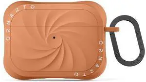 ORNARTO Vortuxe for AirPods Pro 3 Case - 2X MIL-STD Drop Protection, Liquid Silicone Shockproof Cover with Carabiner, Sleek Aesthetic Case for AirPods Pro 3rd Generation-Autumn Ora ORNARTO Vortuxe for AirPods Pro 3 Case - 2X MIL-STD Drop Protection, Liquid Silicone Shockproof Cover with Carabiner, Sleek Aesthetic Case for AirPods Pro 3rd Generation-Autumn Ora