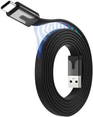 Statik MagStack Slim - USB to USB C Cable, Magnetic Anti Tangle Flat A to Type C Charger Fast Charging Cord, Magnetic Charging Cable, Compatible with iPhone, iPad & Android, 27W 6FT Statik MagStack Slim - USB to USB C Cable, Magnetic Anti Tangle Flat A to Type C Charger Fast Charging Cord, Magnetic Charging Cable, Compatible with iPhone, iPad & Android, 27W 6FT