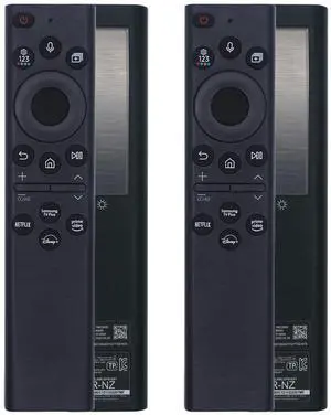 2 Pack BN59-01385A Solar Voice Remote Compatible with Samsung Frame Smart TV, USB-C Rechargeable Bluetooth Remote Control with Solar Charging Compatible with Samsung Neo LED 4K Ultra HD TV 2 Pack BN59-01385A Solar Voice Remote Compatible with Samsung Frame Smart TV, USB-C Rechargeable Bluetooth Remote Control with Solar Charging Compatible with Samsung Neo LED 4K Ultra HD TV