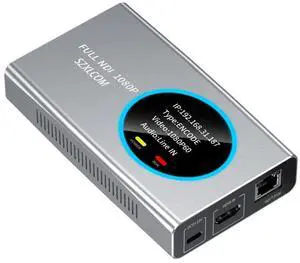 Full NDI Video Encoder Decoder, HDMI to NDI Converter Receiver Extender Capture Recorder, Low latency with HDMI Loopout, for Live Streaming/TV Broadcasting HD 1080P@60fps Support vMix, OBS to YouTube Full NDI Video Encoder Decoder, HDMI to NDI Converter Receiver Extender Capture Recorder, Low latency with HDMI Loopout, for Live Streaming/TV Broadcasting HD 1080P@60fps Support vMix, OBS to YouTube