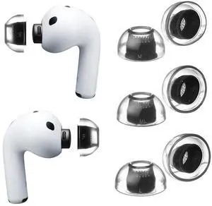 Crystal for AirPods Pro 3 Ear Tips Replacement, AirPods Pro Ear Tips with Secure Fit, Anti-Slip Grip, Noise Isolation, Premium Silicone, AirPod Pro 3 Accessories (3-Pair, M-ML-L) Crystal for AirPods Pro 3 Ear Tips Replacement, AirPods Pro Ear Tips with Secure Fit, Anti-Slip Grip, Noise Isolation, Premium Silicone, AirPod Pro 3 Accessories (3-Pair, M-ML-L)