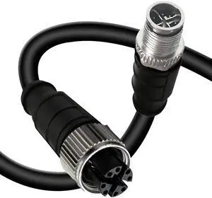 GEOAOBLE 3.3Ft M12 8 Pin X Code Male to 8 Pin X Code Female Industrial Ethernet Cable High Flexible Shielded CAT6A Ethernet Cable for Industrial Camera Automation Application 1M GEOAOBLE 3.3Ft M12 8 Pin X Code Male to 8 Pin X Code Female Industrial Ethernet Cable High Flexible Shielded CAT6A Ethernet Cable for Industrial Camera Automation Application 1M