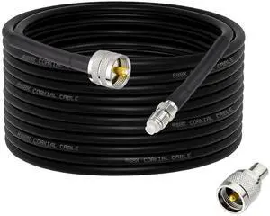 Superbat CB Coax Jumper RG8x Coaxial Cable 25ft, RG8X Coaxial Stranded Connector Wire with PL-259 and FME/PL259 Male Connector Durable, Low-Loss CB Radio HAM Radio Coax Cable Superbat CB Coax Jumper RG8x Coaxial Cable 25ft, RG8X Coaxial Stranded Connector Wire with PL-259 and FME/PL259 Male Connector Durable, Low-Loss CB Radio HAM Radio Coax Cable
