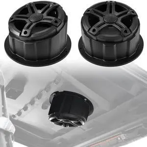 SAUTVS UTV One Pair Roof Speakers Pods Waterproof Dustproof Universal 6.5" Overhead Speakers Panels Enclosures Holder for Can-Am/Polaris/Kawasaki/Honda/Yamaha Accessories SAUTVS UTV One Pair Roof Speakers Pods Waterproof Dustproof Universal 6.5" Overhead Speakers Panels Enclosures Holder for Can-Am/Polaris/Kawasaki/Honda/Yamaha Accessories