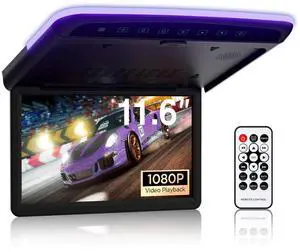 IMMIPER Car Overhead Player 11.6 Inch Wide IPS HD Screen Car Roof Mount Monitor Built-in Stereo Speakers, Flip Down Overhead Car Monitor Support HDMI USB TF Input IMMIPER Car Overhead Player 11.6 Inch Wide IPS HD Screen Car Roof Mount Monitor Built-in Stereo Speakers, Flip Down Overhead Car Monitor Support HDMI USB TF Input