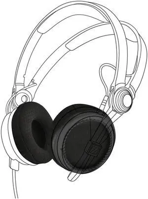 Earpadz Replacement for Sennheiser HD25 Ear Pads, Jerzee Earpadz by Dekoni, Soft Knit Replacement Headphone Cushions, Heat Activated Memory Foam, Proper Fit, Comfort and Sound Isolation, 1 Pair Earpadz Replacement for Sennheiser HD25 Ear Pads, Jerzee Earpadz by Dekoni, Soft Knit Replacement Headphone Cushions, Heat Activated Memory Foam, Proper Fit, Comfort and Sound Isolation, 1 Pair