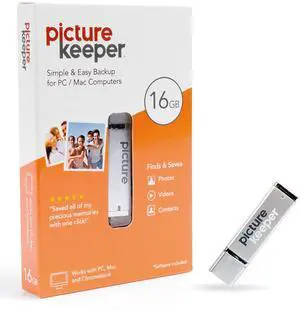 Picture Keeper Photo & Video USB Flash Drive for Mac and PC Computers, 16GB Thumb Drive Picture Keeper Photo & Video USB Flash Drive for Mac and PC Computers, 16GB Thumb Drive