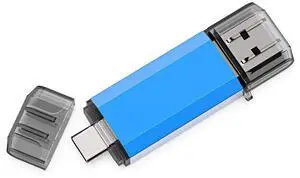 Kalsan 128GB USB-C Flash Drive - High Speed 128GB Thumb Drive for Type C Smartphones, Tablets, PC & MacBook - Blue Kalsan 128GB USB-C Flash Drive - High Speed 128GB Thumb Drive for Type C Smartphones, Tablets, PC & MacBook - Blue