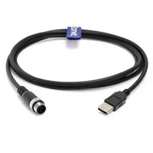 Eonvic Industrial M12 5 Pin A Code Male to USB 2.0 Male Data Connection Cable High Flex Shielded Moulded IP67 Waterproof Cable 3M Eonvic Industrial M12 5 Pin A Code Male to USB 2.0 Male Data Connection Cable High Flex Shielded Moulded IP67 Waterproof Cable 3M