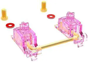 DUROCK Stabilizer V3, Screw in Stabilizers with 2u 6.25u 7u Wires, PCB Mount Keyboard Stabilizers for Mechanical Keyboards (V3 Pink 100% Kit) DUROCK Stabilizer V3, Screw in Stabilizers with 2u 6.25u 7u Wires, PCB Mount Keyboard Stabilizers for Mechanical Keyboards (V3 Pink 100% Kit)