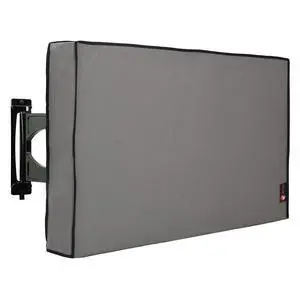 iBirdie Outdoor TV Cover 60 to 65 inch Weatherproof, Cover Size 58''L x 37''H, Waterproof for Outside Flat Screen 60 to 65 inch TV, Grey, 600D Thick Fabric Screen Protector with Bottom iBirdie Outdoor TV Cover 60 to 65 inch Weatherproof, Cover Size 58''L x 37''H, Waterproof for Outside Flat Screen 60 to 65 inch TV, Grey, 600D Thick Fabric Screen Protector with Bottom