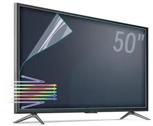 TYRHMY Anti Glare Film for TV 50 inch, Anti Blue Light Screen Frosted Film, New Upgrade Frosted Surface Anti Scratch,50 in Glare TV Screen Protector TYRHMY Anti Glare Film for TV 50 inch, Anti Blue Light Screen Frosted Film, New Upgrade Frosted Surface Anti Scratch,50 in Glare TV Screen Protector