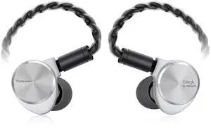 ORIVETI bleqk Purecaster in Ear Monitors, 12.2mm Aluminum-Magnesium Alloy Dynamic Driver HiFi IEM, CNC-Milled Metal Shell, Interchangeable Nozzle, Detachable 0.78mm 2 Pin Cable ORIVETI bleqk Purecaster in Ear Monitors, 12.2mm Aluminum-Magnesium Alloy Dynamic Driver HiFi IEM, CNC-Milled Metal Shell, Interchangeable Nozzle, Detachable 0.78mm 2 Pin Cable