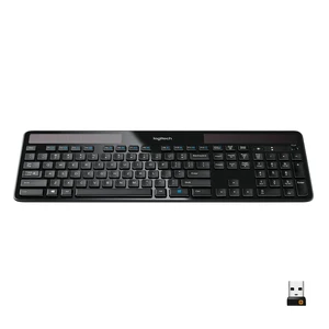 Logitech K750 Wireless Solar Keyboard for Windows, 2.4GHz Wireless with USB Unifying Receiver, Ultra-Thin, Compatible with PC, Laptop - Black Logitech K750 Wireless Solar Keyboard for Windows, 2.4GHz Wireless with USB Unifying Receiver, Ultra-Thin, Compatible with PC, Laptop - Black
