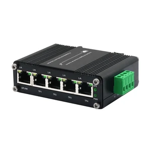 xoxnikior Industrial 5-Port Gigabit Ethernet Switch, DIN-Rail, Unmanaged xoxnikior Industrial 5-Port Gigabit Ethernet Switch, DIN-Rail, Unmanaged