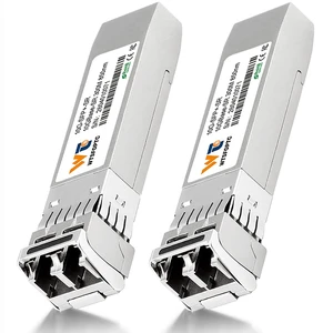10G SR SFP Transceiver 2 Pack, 10gb Optical SFP+ LC Module Multimode 300m 10G SR SFP Transceiver 2 Pack, 10gb Optical SFP+ LC Module Multimode 300m