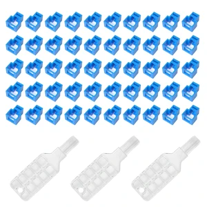 50-Pack RJ45 Network Cable Locks with 3 Keys,Secures Ethernet Cables Against Unauthorized Disconnection,Made of High-Strength ABS,Compatible with Cat5e,Cat6 and Cat7 Patch Cords (Blue) 50-Pack RJ45 Network Cable Locks with 3 Keys,Secures Ethernet Cables Against Unauthorized Disconnection,Made of High-Strength ABS,Compatible with Cat5e,Cat6 and Cat7 Patch Cords (Blue)
