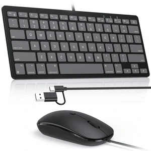 OMOTON Wired Keyboard and Mouse Combo for Mac, Ergonomic Portable Set OMOTON Wired Keyboard and Mouse Combo for Mac, Ergonomic Portable Set