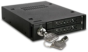 ICY DOCK Full Metal 2 Bay 2.5 SATA/SAS HDD & SSD Mobile Rack for External 3.5" Drive Bay ^^ ToughArmor MB992SK-B ICY DOCK Full Metal 2 Bay 2.5 SATA/SAS HDD & SSD Mobile Rack for External 3.5" Drive Bay ^^ ToughArmor MB992SK-B