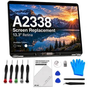 A2338 Screen Replacement for MacBook Pro 13 inch 2020 M1/2022 M2 LCD-Silver A2338 Screen Replacement for MacBook Pro 13 inch 2020 M1/2022 M2 LCD-Silver