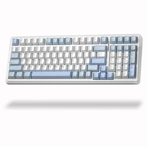 Aula F99 Wireless Silent Mechanical Blue Keyboard with Num Pad for Office Aula F99 Wireless Silent Mechanical Blue Keyboard with Num Pad for Office