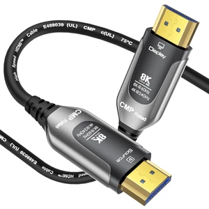 Plenum Rated HDMI Cable(CMP) 100FT-8K 48Gbps Fiber Optic HDMI 2.1 Cord Plenum Rated HDMI Cable(CMP) 100FT-8K 48Gbps Fiber Optic HDMI 2.1 Cord