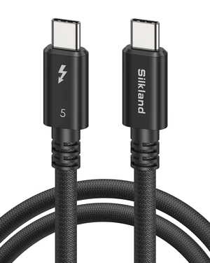 Silkland 80Gbps Intel-Certified Thunderbolt 5 Cable Passive, 5FT Silkland 80Gbps Intel-Certified Thunderbolt 5 Cable Passive, 5FT