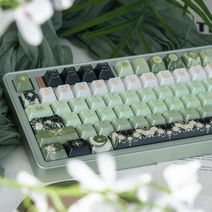 152 Keys Metallic Paint Keycaps PBT Dye Sub Cherry Profile Keycaps Set 152 Keys Metallic Paint Keycaps PBT Dye Sub Cherry Profile Keycaps Set