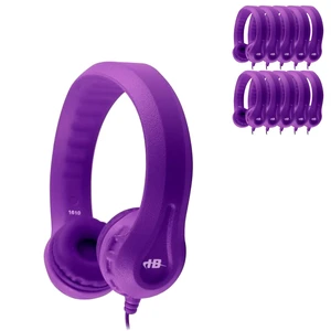 HamiltonBuhl FlexPhones Kids Foam Headphones 10Pack Durable EVA Foam, VolumeLimited 85 dB, ChewResistant DuraCord, Safe BPAFree Design for Classroom Use Purple HamiltonBuhl FlexPhones Kids Foam Headphones 10Pack Durable EVA Foam, VolumeLimited 85 dB, ChewResistant DuraCord, Safe BPAFree Design for Classroom Use Purple